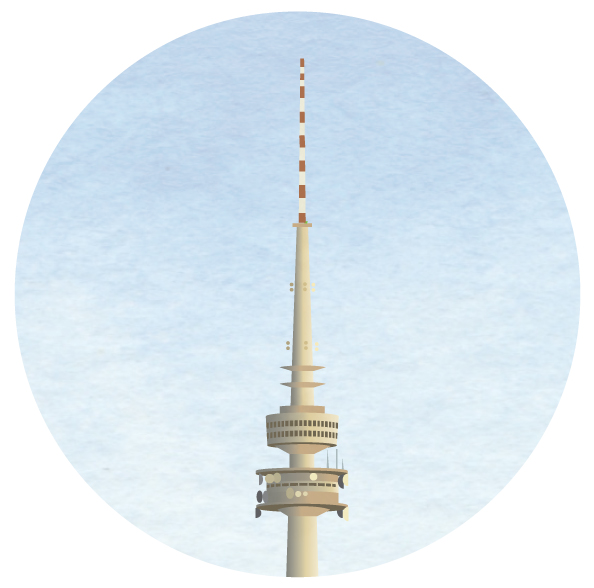 Illustration of Telstra Tower, Canberra